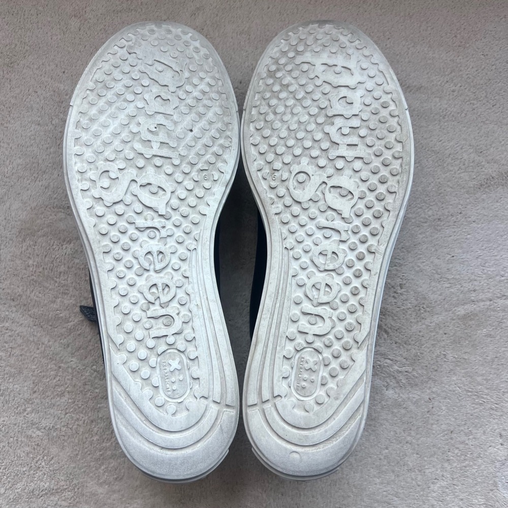 Paul Green Super Soft Women 8.5 UK 6Black Leather Side Zip Platform Sneakers - Picture 13 of 15